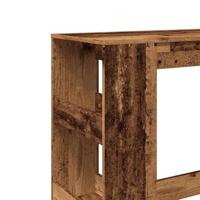 Bartafel met rekken 90x40x103,5 cm bewerkt hout oud houtkleurig - thumbnail