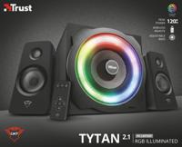 Trust gxt 629 tytan rgb illuminated 2.1 speaker set pc-luidspreker (zwart) - thumbnail