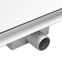 VidaXL 2 in 1 driehoek doucheafvoer zilver 32 x 32 x 7,5 cm - thumbnail