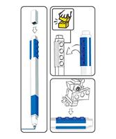 LEGO Gel Pens with Legofigur Blue - thumbnail