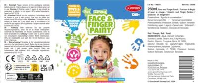 Boti Natural face & fingerpaint fles - roze, 250ml Boti Natural face & fingerpaint fles - roze, 250ml
