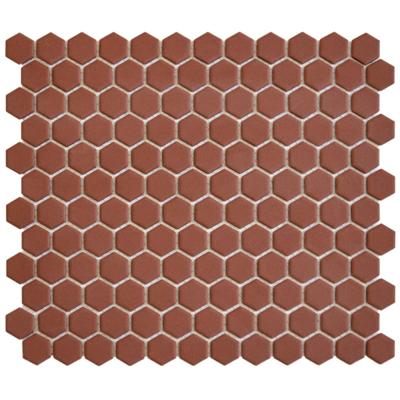 Mozaiek Tegel Hexagon 26x30 cm Mat Terra Cotta The Mosaic Factory Mozaiek Tegel Hexagon 26x30 cm Mat Terra Cotta The Mosaic Factory