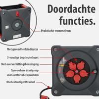 Brennenstuhl Professional Bouwplaats kabelhaspel | KA 3200 5 | IP44 | 33m | H07RN-F 3G2.5 - 9202330110 - thumbnail