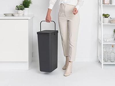 Brabantia sort & go afvalbak 40l grey Brabantia sort & go afvalbak 40l grey