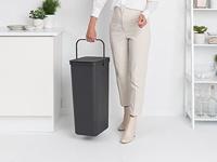Brabantia SORT & GO RECYCLE BIN 40 l Rechthoekig Grijs - thumbnail