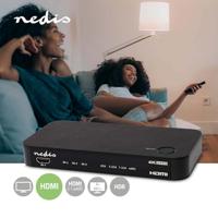 Nedis ACON3455AT Digitale Audioconverter 2-wegs Input: Dc Power / 3x Hdmi™ Input Output: 1x 3,5 Mm / 1x Toslink / 2x Hdmi™ Output Earc Automatisch / Drukknop Antraciet - thumbnail