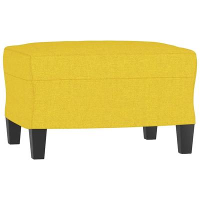 3-delige Loungeset stof lichtgeel