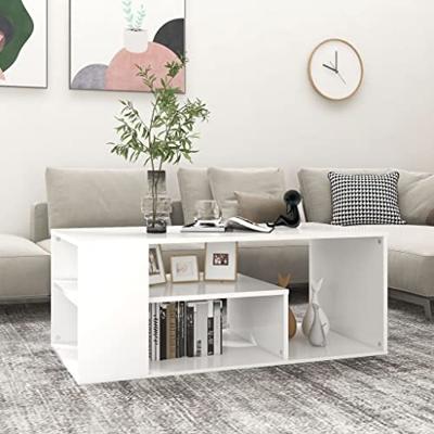 VidaXL Salontafel 100x50x40 cm bewerkt hout wit