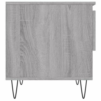 Salontafels 2 st 50x46x50 cm bewerkt hout grijs sonoma eiken