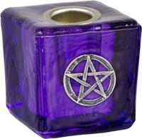 Kaarshouder Mini Kubusvorm Purple - Pentagram - thumbnail