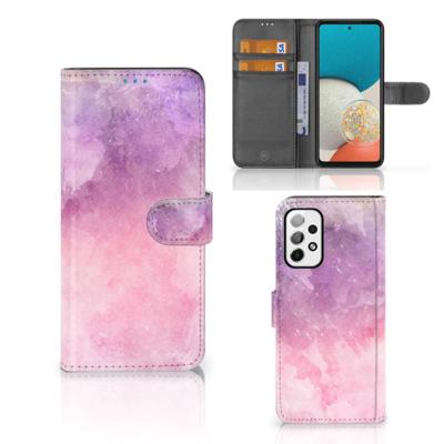 Hoesje Samsung Galaxy A73 5G Pink Purple Paint Hoesje Samsung Galaxy A73 5G Pink Purple Paint