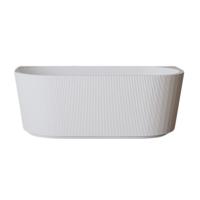 Ligbad Half Vrijstaand Wiesbaden Rivi 180x80 cm Acryl Met Waste Mat Wit - thumbnail