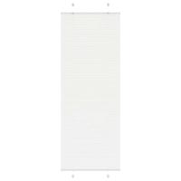 Pliss rolgordijn 75x200 cm stofbreedte 74,4 cm polyester wit - thumbnail