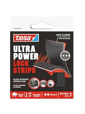 Klittenband tesa ultra powerlock strips 50x25mm 2s Klittenband tesa ultra powerlock strips 50x25mm 2s