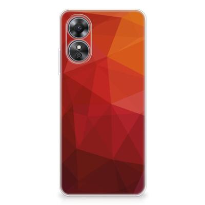 TPU Hoesje voor OPPO A17 Polygon Red