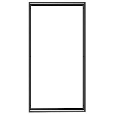 Haardhoutrek 110x28x214 cm staal matzwart - thumbnail