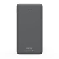 Hama Power Pack Supreme 20HD 20000mAh 3 Uitgangen: 1x USB-C 2x USB-A Grijs - thumbnail