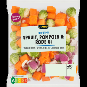Jumbo Herfstmix Spruit, Pompoen & Rode Ui 400 g