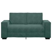 Tweezitsbank 120 cm fluweel donkergroen - thumbnail