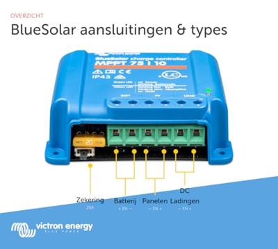 Victron Energy Laadregelaar voor zonne-energie MPPT 12 V, 24 V 10 A Victron Energy Laadregelaar voor zonne-energie MPPT 12 V, 24 V 10 A