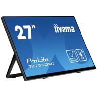 Iiyama ProLite T2755QSC-B1 Touchscreen monitor Energielabel: D (A - G) 68.6 cm (27 inch) 2560 x 1440 Pixel 16:9 5 ms HDMI, DisplayPort, Audio-Line-out, USB-A - thumbnail