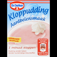 Dr. Oetker Kloppudding Aardbeien 74 g bij Jumbo - thumbnail
