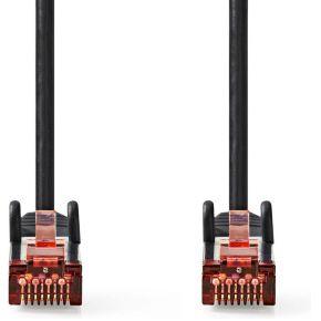 Nedis CAT6 Netwerkkabel | RJ45 Male | RJ45 Male | S/FTP | 1.00 m | Rond | LSZH | Zwart | Label - CCGL85221BK10