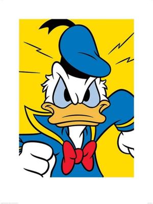 Kunstdruk Donald Duck - Mad 60x80cm