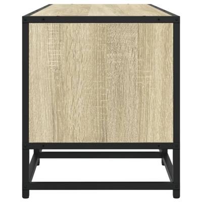 Tv-meubel 210x35x41 cm bewerkt hout sonoma eikenkleurig