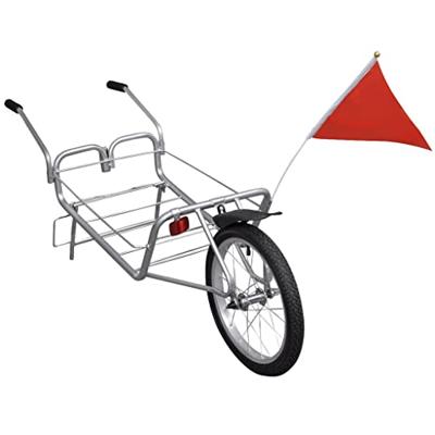 VidaXL Fietstransporttrailer met 1 wiel en opbergtas - thumbnail