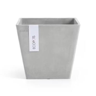 Ecopots Rotterdam kunststof bloempot Wit/Grijs - Ø 18,3 cm Ecopots Rotterdam kunststof bloempot Wit/Grijs - Ø 18,3 cm