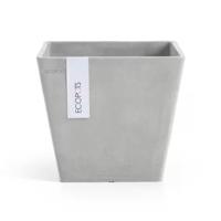 Ecopots Rotterdam kunststof bloempot Wit/Grijs - Ø 18,3 cm - thumbnail