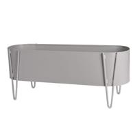 ProGarden Plantenbak 58x20x32 cm mat lichtgrijs - thumbnail