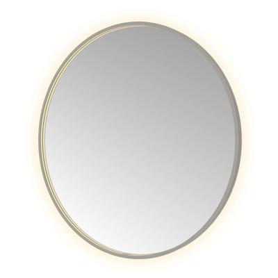 Spiegel Hotbath &MORE 100x100 cm LED-Verlichting Spiegelverwarming Rond Geborsteld Gunmetal Spiegel Hotbath &MORE 100x100 cm LED-Verlichting Spiegelverwarming Rond Geborsteld Gunmetal