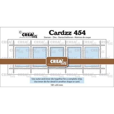 Crealies • cardzz postzegelstrip xl 5x verticale rechthoeken