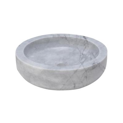 Waskom Forzalaqua Verona Carrara Rond Gepolijst 40x12x cm
