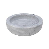 Waskom Forzalaqua Verona Carrara Rond Gepolijst 40x12x cm - thumbnail