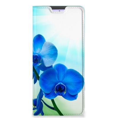 Xiaomi Redmi Note 10 Pro Smart Cover Orchidee Blauw - Cadeau voor je Moeder Xiaomi Redmi Note 10 Pro Smart Cover Orchidee Blauw - Cadeau voor je Moeder