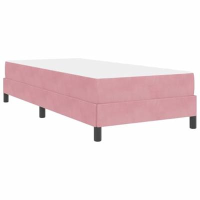 Boxspringbed met matras met matras Roze 90 x 200 cm Fluweel
