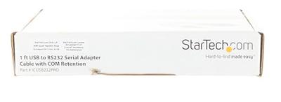 StarTech.com Korte USB naar RS232 Seriële DB9 Adapterkabel met COM-behoud StarTech.com Korte USB naar RS232 Seriële DB9 Adapterkabel met COM-behoud