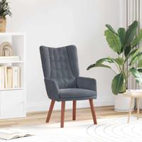 Fauteuil Donkergrijs 63 x 67 x 94 cm Fluweel - thumbnail