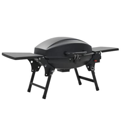 VidaXL Gasbarbecue met kookzone zwart VidaXL Gasbarbecue met kookzone zwart