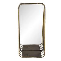 Clayre & Eef Spiegel 19x39 cm Koperkleurig Metaal Rechthoek Grote - thumbnail
