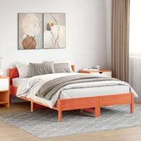 Bedframe zonder matras massief grenenhout wasbruin 160x200 cm - thumbnail