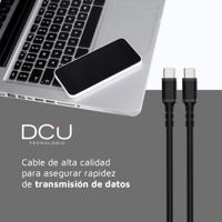 USB-kabel DCU Zwart 1,5 m - thumbnail