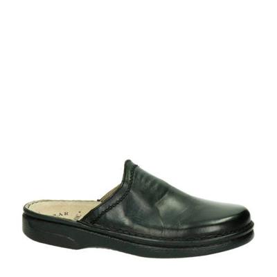 Nelson Anatomic leren pantoffels zwart Nelson Anatomic leren pantoffels zwart