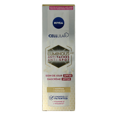 Nivea Cellular luminous anti-pigment fluid cream SPF50 40 Milliliter