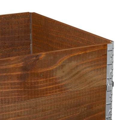 VidaXL Palletopzetranden 2 st 120x80 cm massief grenenhout bruin
