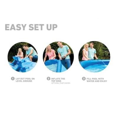 Intex 28143NP Easy Set Zwembad 396x84 cm Blauw - thumbnail