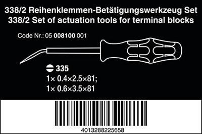 Wera 05008100001 Zwart, Groen 2 onderdelen Wera 05008100001 Zwart, Groen 2 onderdelen